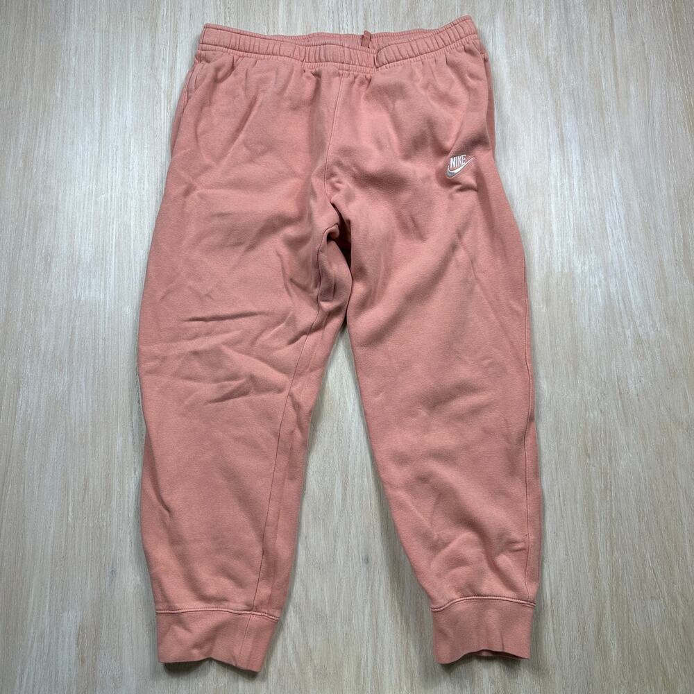 Nike Sportswear Club Fleece Dusty Salmon Logo Casual Tapered Jogger Pants XL